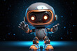 © oleg525 - Generative ai on theme of beautiful futuristic toy robot, autonomous programmable new technique