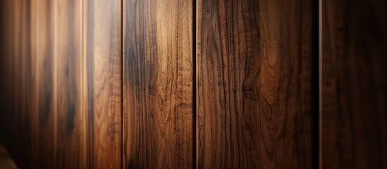 Poster - close-up of doors of wooden wardrobe, wood textures. with copy space image. Place for adding text or design
