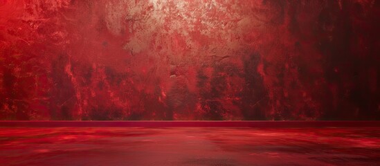 Aufkleber - Abstract Luxury Lush Lava Red Gradient Studio Backdrop with Grains, Suitable for Product Presentation, Mockup and Background. Copy space image. Place for adding text or design