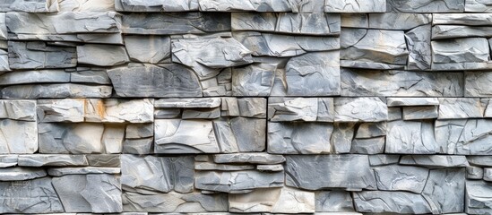 Poster - Concrete of stone wall background seamless and texture. with copy space image. Place for adding text or design