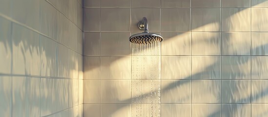 Aufkleber - Shower head. with copy space image. Place for adding text or design