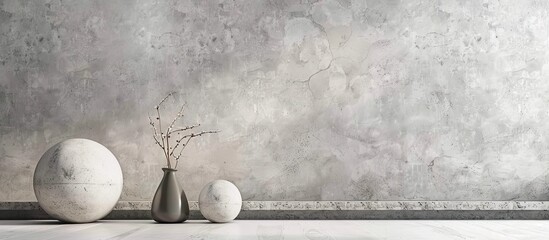 Aufkleber - Beautiful interior apartment room. Modern style. Design background. Home decoration. Nature materials. Two lamps spheroidal chromium-plated. with copy space image. Place for adding text or design