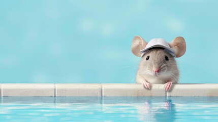 Sticker - A Mouses Poolside Escape