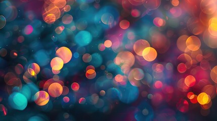 Wall Mural - background featuring colorful bokeh