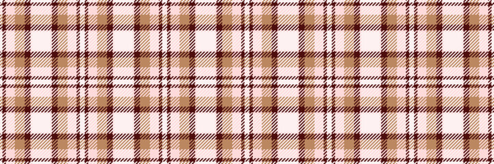 Copy space plaid background tartan, fluffy pattern texture vector. Cut out textile seamless fabric check in sea shell and light colors.