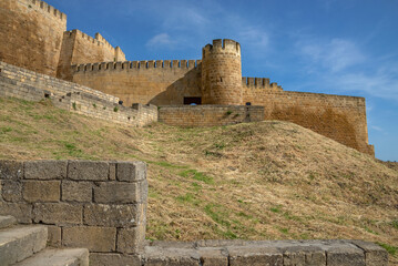 Wall Mural - At the foot of the ancient fortress of Naryn-Kala, Derbent. Republic of Dagestan, Russia