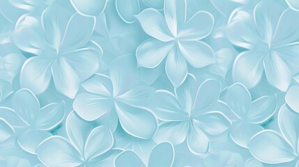 Canvas Print - Light blue pattern wallpaper