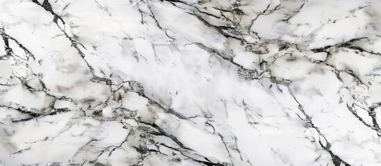 Fototapete - Statuario Marble Texture Background, Natural Granite Slab Marble Texture For Interior Exterior Home Floor Texture Design And Ceramic Tiles Surface. with copy space image
