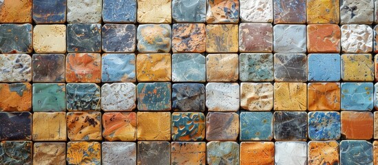 Aufkleber - ceramic tile texture. with copy space image. Place for adding text or design