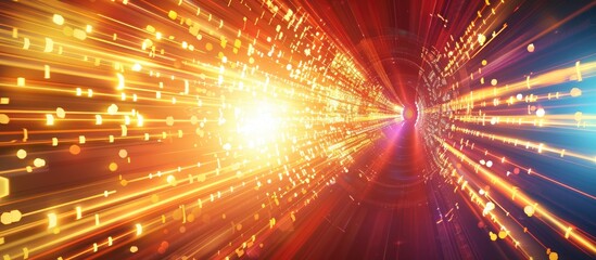 Poster - Bright technology abstract background, telecommunication and innovation concept. Copy space image. Place for adding text or design