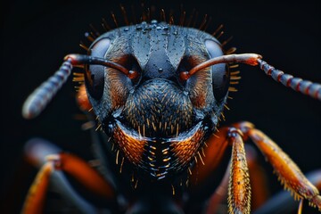 Canvas Print - Close Up of an Ant's Face