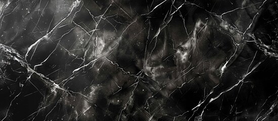 Fototapete - Black marble texture Stone natural abstract background pattern (with high resolution). with copy space image. Place for adding text or design
