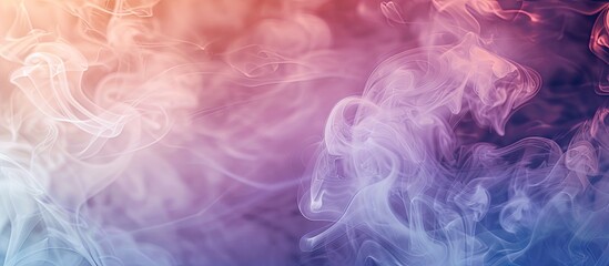 Wall Mural - Beautiful color/white smoke on pastel background. Movement of abstract smoke on dark background. with copy space image. Place for adding text or design
