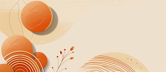 Poster - Orange Retro Warranty Certificate template. Customizable, Easy to edit and change colors. Easy to print. Superior design. pastel background. with copy space image. Place for adding text or design