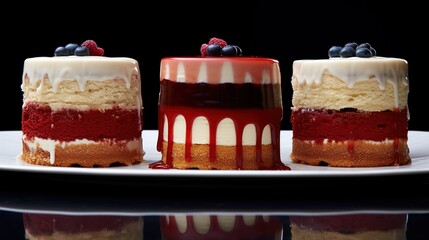 Wall Mural - cake with cherry