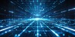 © Orod - Abstract, futuristic background with blue glowing light rays and a grid pattern, perfect for tech and digital themes.