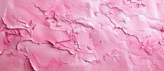 Poster - Pink plastered surface. Copy space image. Place for adding text and design