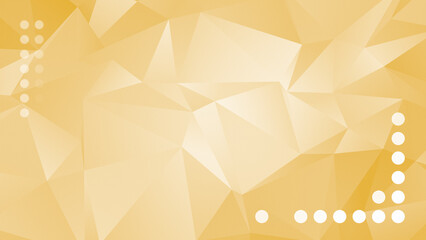 Poster - Abstract and modern yellowish orange polygon vector pattern background. High resolution full frame 3D triangular low poly style futuristic background with copy space.