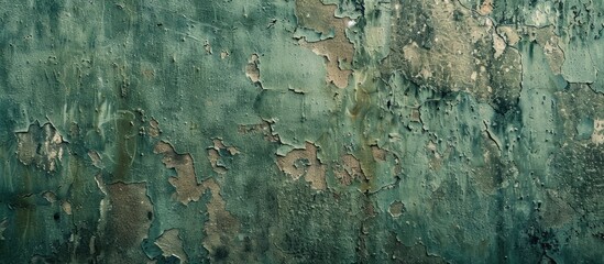 Poster - texture of old dirty green cement wall. Copy space image. Place for adding text and design