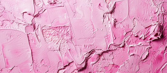 Poster - Pink plastered surface. Copy space image. Place for adding text and design