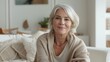 © Jayk - Senior woman portrait, mature grey haired beautiful smiling lady