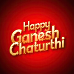 Ganesh Chaturthi, illustration of. Ganesh Chaturthi Poster, calligraphy, typographic.