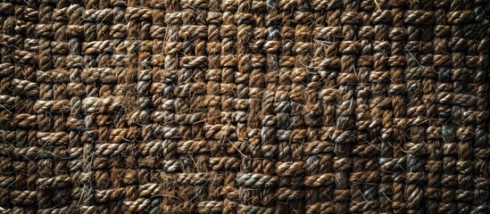 Poster - background with detail of rough and hard textile carpet . copy space image. place for adding text an