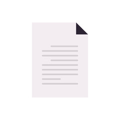 Poster - Document paper and company policy document, organizing, contract, data archive, business paper concept flat vector illustration.
