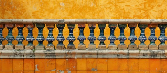 Poster - perfect for spanish wall squares background. Copy space image. Place for adding text and design