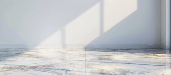 Wall Mural - light marble stone ceramic floor. Copy space image. Place for adding text and design