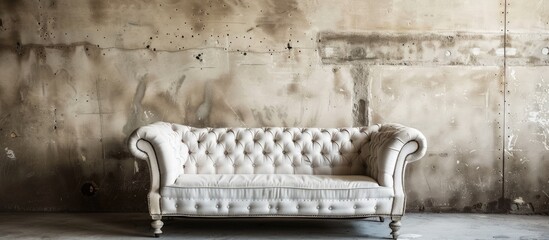 Wall Mural -  Retro classical style sofa couch in vintage room. Copy space image. Place for adding text and design
