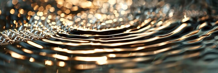 Poster - The image is of a wave in the ocean, with the water reflecting the light in a way that creates a sense of movement and energy. The waves are choppy and dynamic