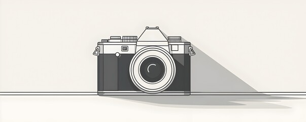 Poster - Modern Minimalist Line Art of a with Clean and Contemporary Design on White Background
