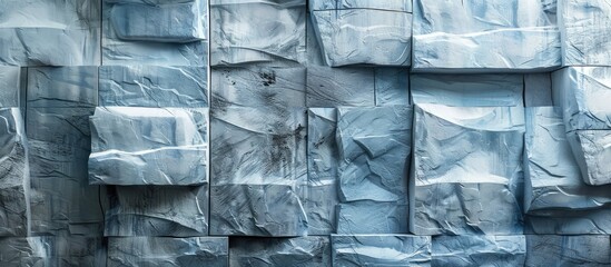 Poster - Soothing abstract background with the image of a stone wall made according to all the rules of modern design. Copy space image. Place for adding text and design