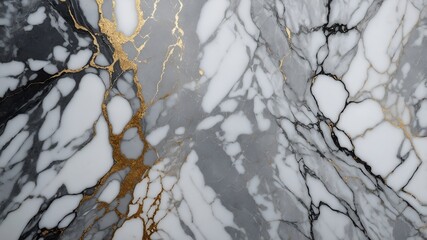 Wall Mural - TEXSTURE OF COOL GREY AND WHITE MARBLE