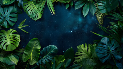 background filled with stars,