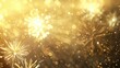 © studio clever - Bright Golden Fireworks and Sparkles Background, Generative AI