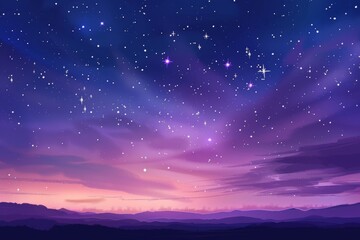 Abstract starry space background with stars, stardust and nebula. Background with milky way galaxy and planets.