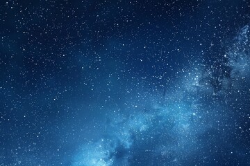 Wall Mural - for background, a starry sky surrounded by shining stars in the morning light