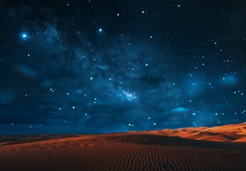 Wall Mural - an abstract background featuring the milky way and sunset sky