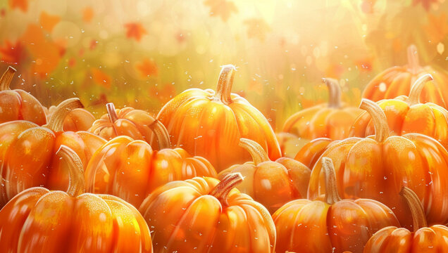 yellow pumpkin illustration, yellow pumpkin background, halloween celebration commemoration