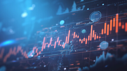 Wall Mural - Background of technology charts