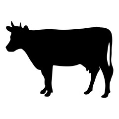 Wall Mural - silhouette or illustration of a cow or buffalo