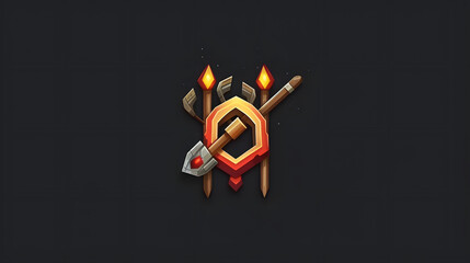 Poster - Bow game icon 3d 