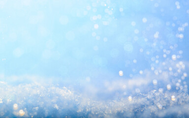 blue sky with sparkling water