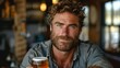 © POLO PNG - man with a beard holding a glass of beer