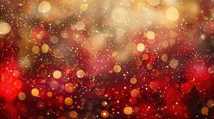 elegant red and gold glitter festive background shimmering holiday celebration design