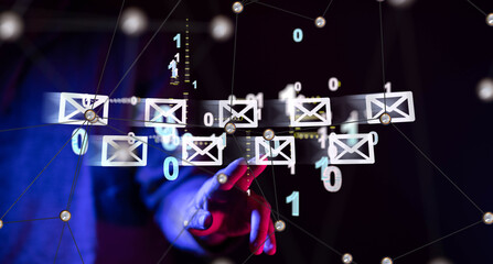 Poster - mail communication support contact concept service