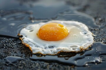 Fried Egg on Griddle