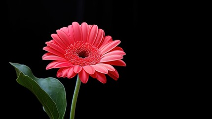 Canvas Print - red gerbera flower